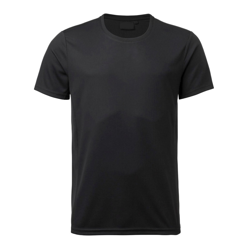 T-shirt Svart fram
